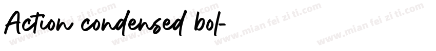 Action condensed bol字体转换